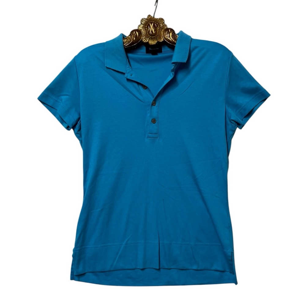 Faconnable Turquoise Short Sleeve Polo Shirt